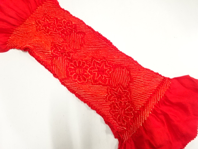 正絹　絞り　帯揚げ